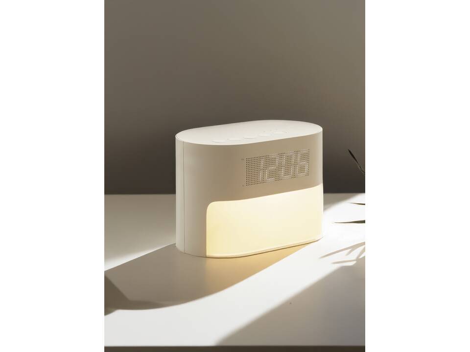 LumaRise RCS gerecycled plastic wekker met witte ruis 11