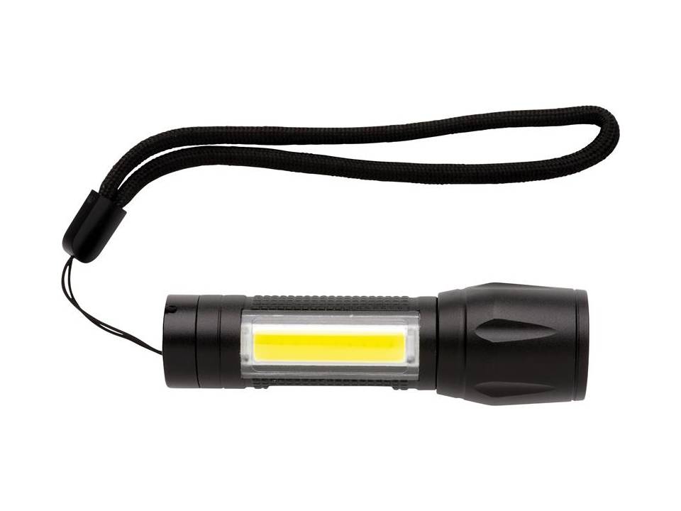LED 3W focus zaklamp met COB 3
