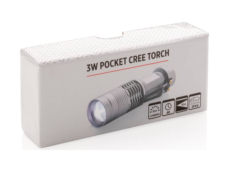 Krachtige 3W CREE LED zaklamp - Compact 13