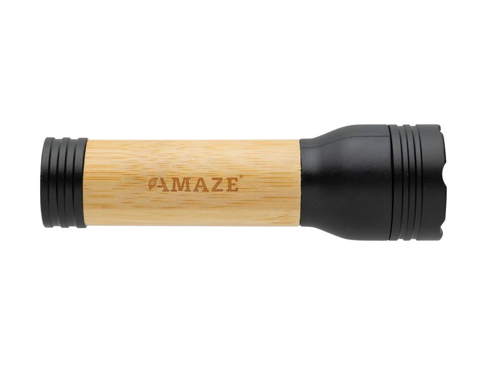 Lucid 1W RCS gerecycled plastic & bamboo zaklamp 5