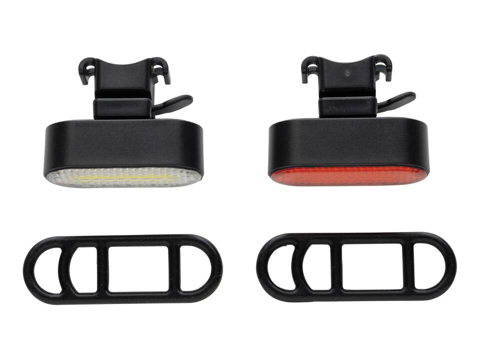 Lumino RCS rplastic USB-oplaadbare fietslamp set 5