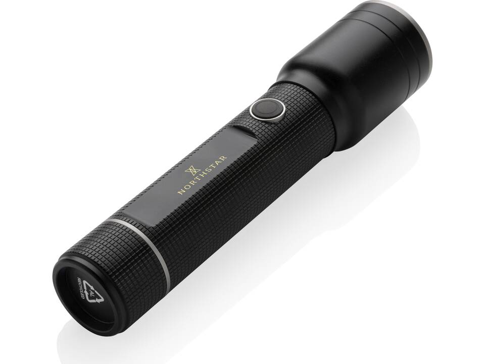 RCS gerecycled aluminium heavy duty USB-oplaadbare zaklamp 11