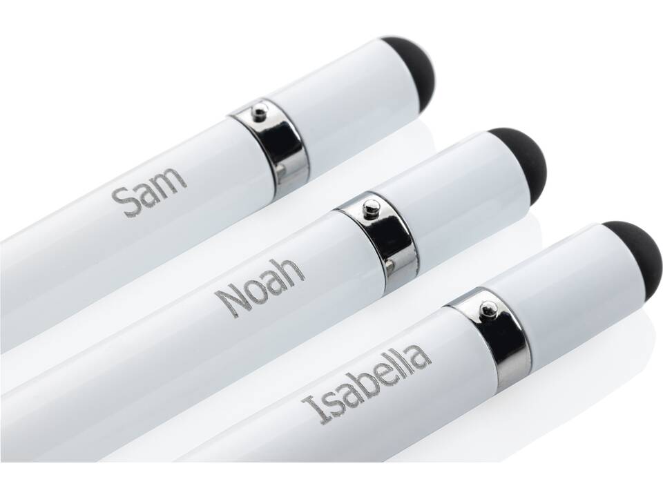 Aluminium inktloze pen potlood met gum 15