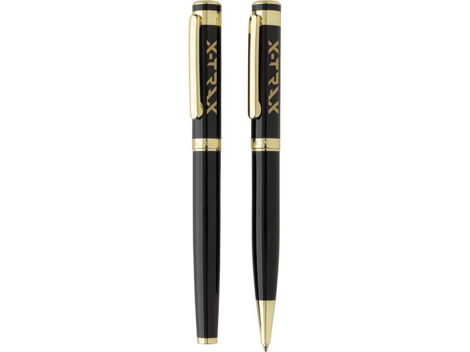 Swiss Peak Luca RCS recycled brass deluxe pen set 5