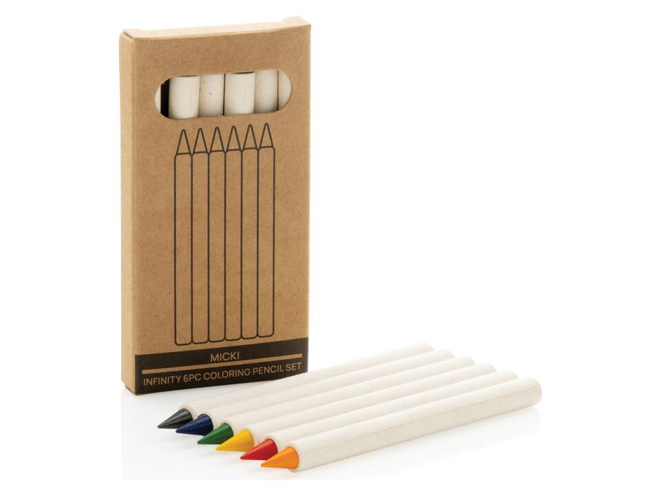 Micki GRS 6-delige set infinity kleurpotloden 6