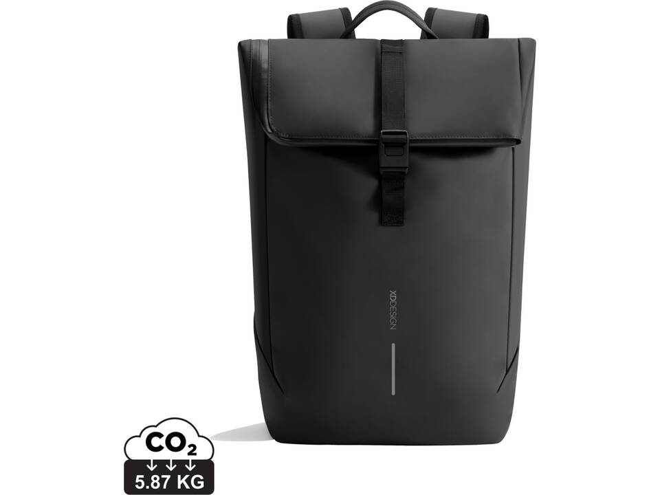 Urban water-resistant flap-top rugzak