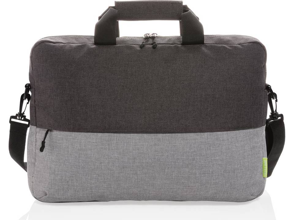 Duo color RPET 15.6" RFID laptop tas PVC vrij 4