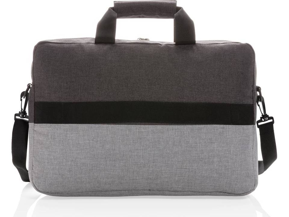 Duo color RPET 15.6" RFID laptop tas PVC vrij 1