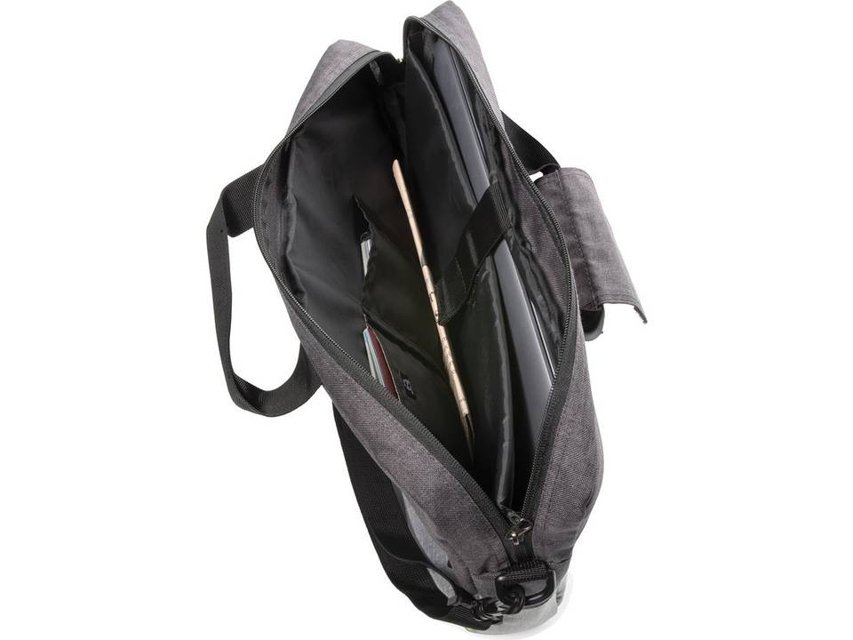 Duo color RPET 15.6" RFID laptop tas PVC vrij 2