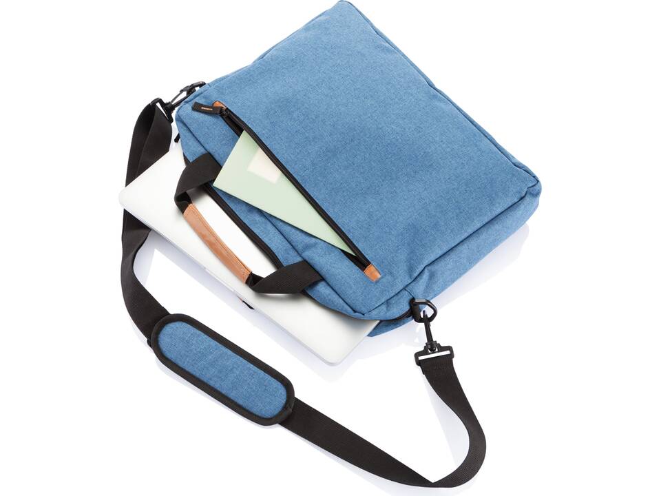 PVC vrije fashion duo tone laptop tas 2