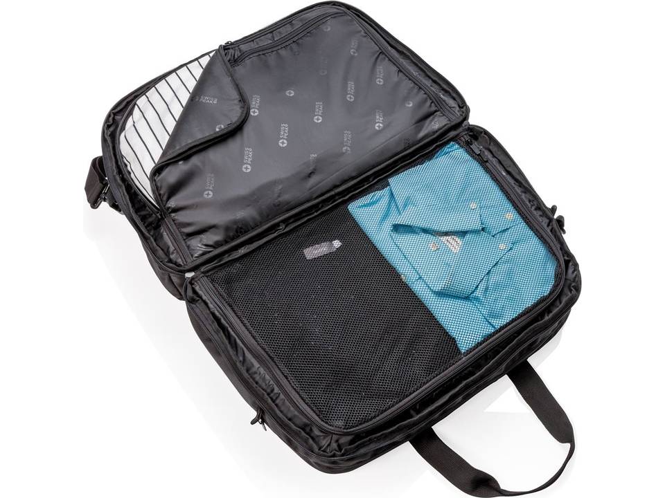 Swiss Peak RFID weekendtas met koffer opening 4