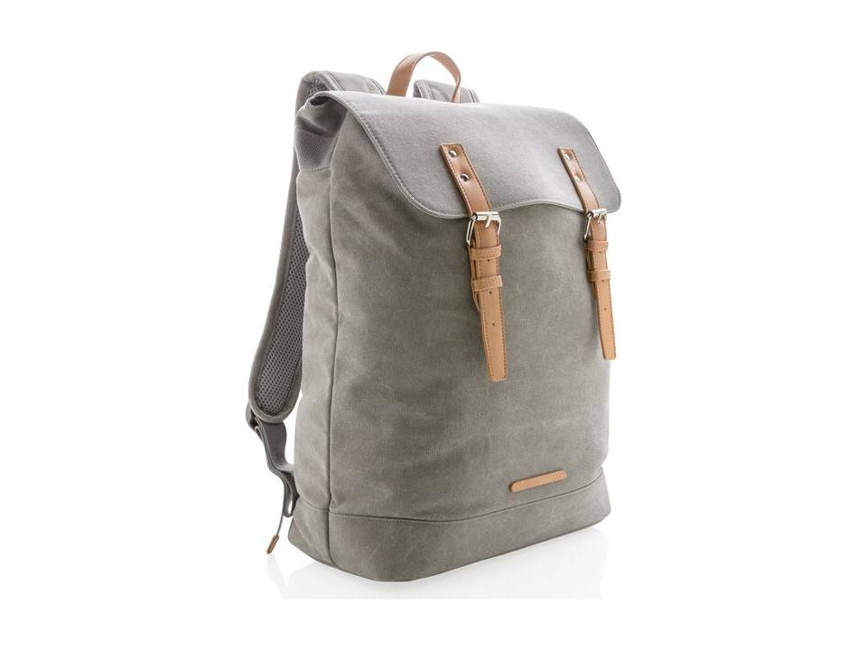 Eco Canvas laptop rugzak 5