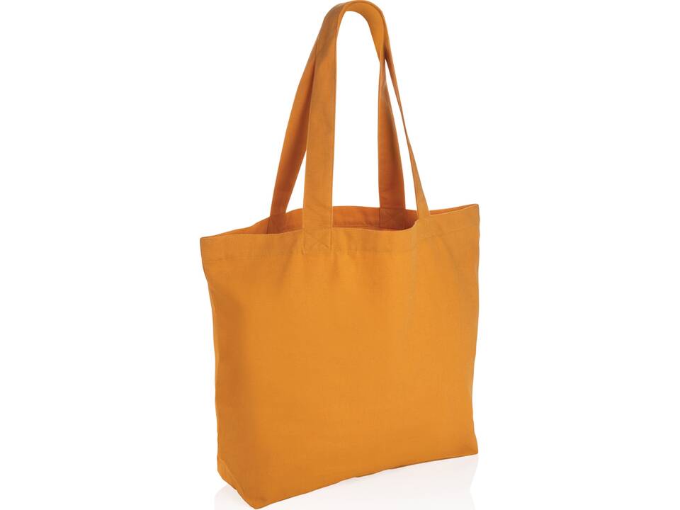 Impact Aware™ recycled canvas shopper met vakje 240gsm 18