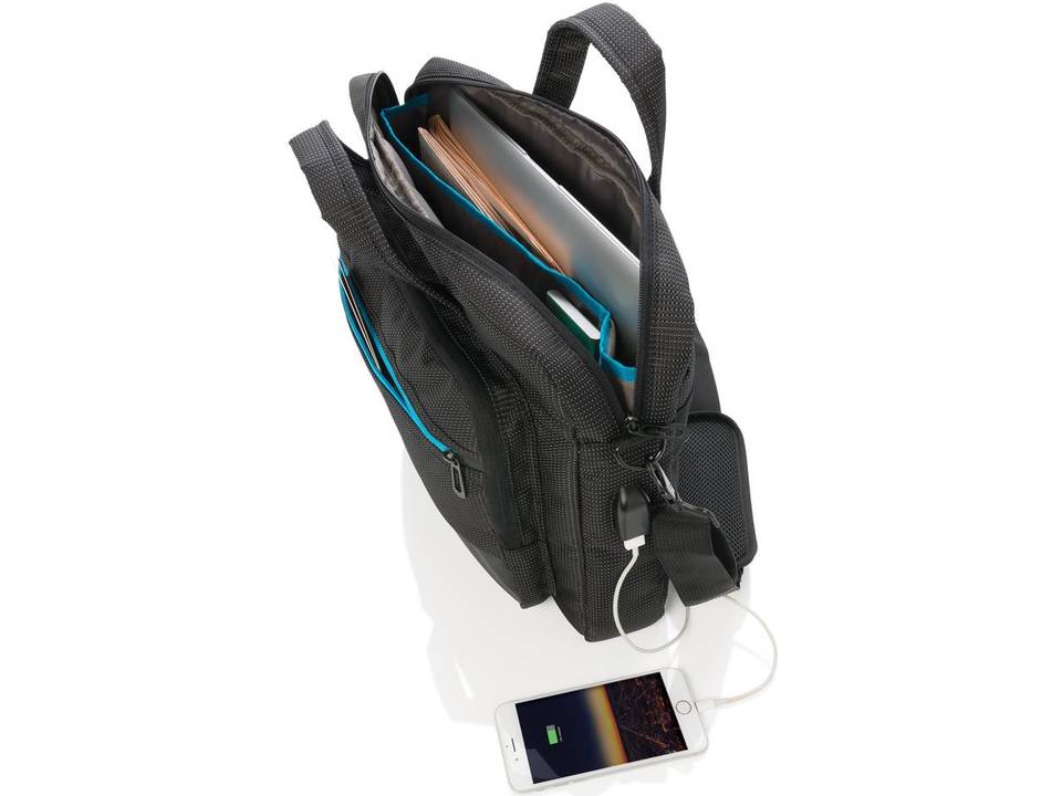 Elite 15,6 inch USB laptop tas 2