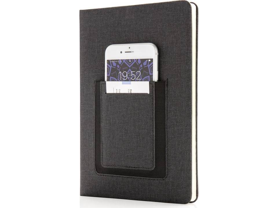 Luxe A5 Notitieboek met telefoonvak 7