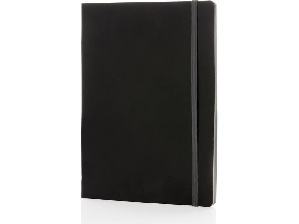 Luxe A5 softcover notitieboek met gekleurde rand