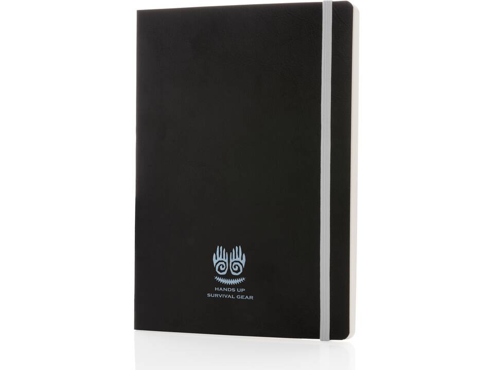 Luxe A5 softcover notitieboek met gekleurde rand 14