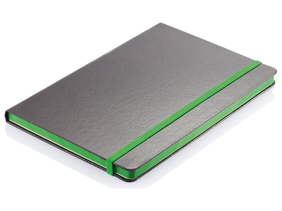 Deluxe hardcover A5 notitieboek met gekleurde zijde 19