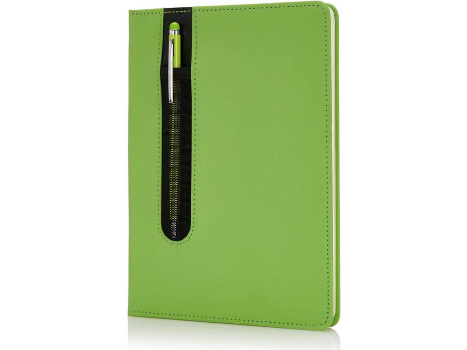 Standaard hardcover PU A5 notitieboek met stylus pen 5