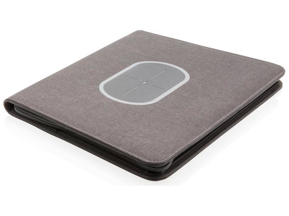 Luxe A4 portfolio met draadloze oplader voor smartphone 2