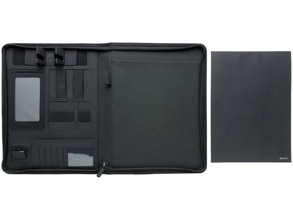 Luxe A4 portfolio met draadloze oplader voor smartphone 4
