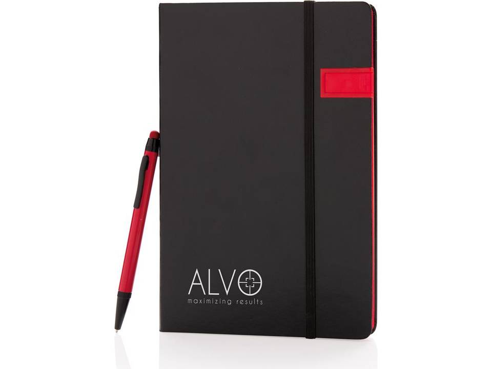Deluxe data notitieboek met 8GB USB en touchscreen pen 14