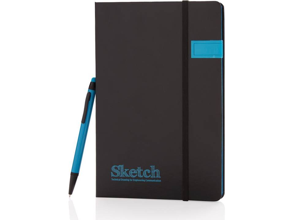 Deluxe data notitieboek met 8GB USB en touchscreen pen 19