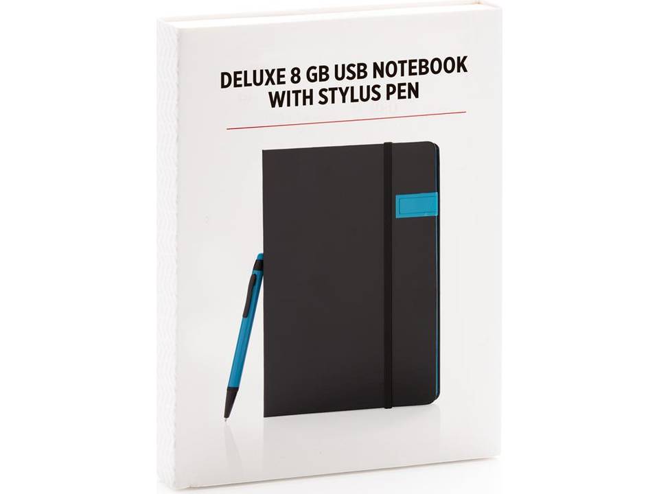 Deluxe data notitieboek met 8GB USB en touchscreen pen 4