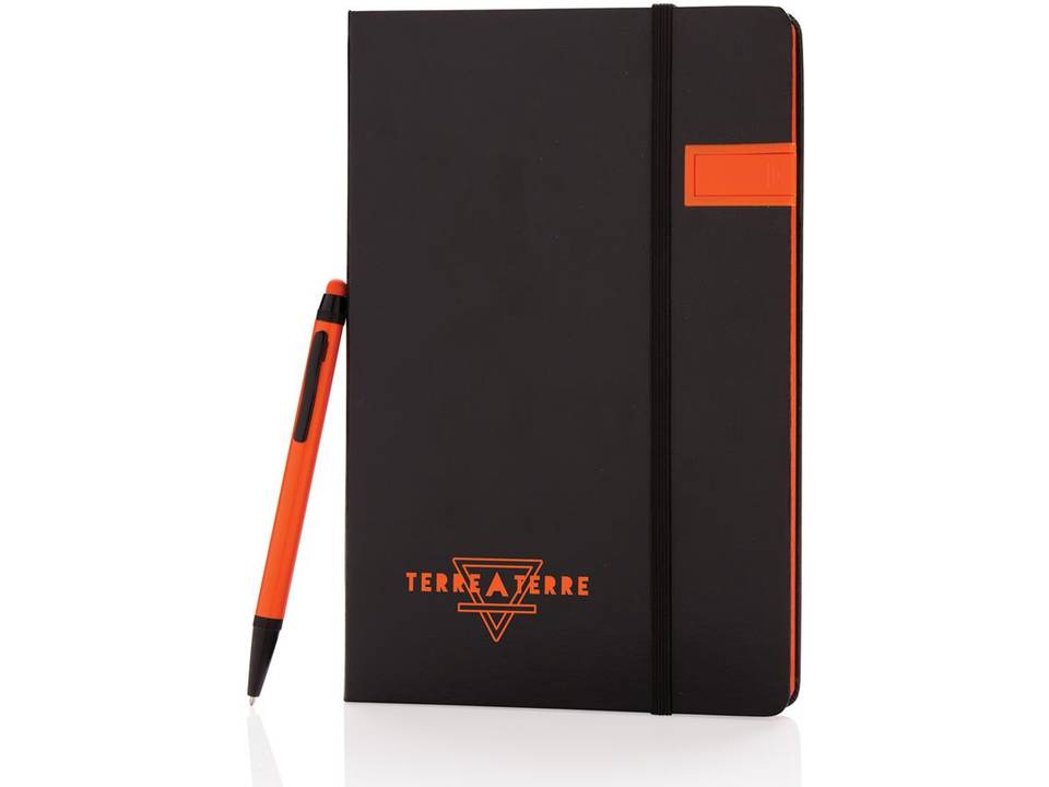 Deluxe data notitieboek met 8GB USB en touchscreen pen 10