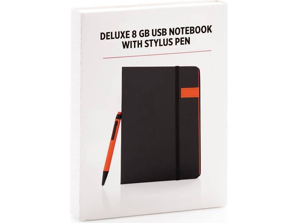 Deluxe data notitieboek met 8GB USB en touchscreen pen 2