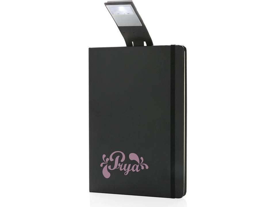 A5 notitieboek met LED leeslamp 17