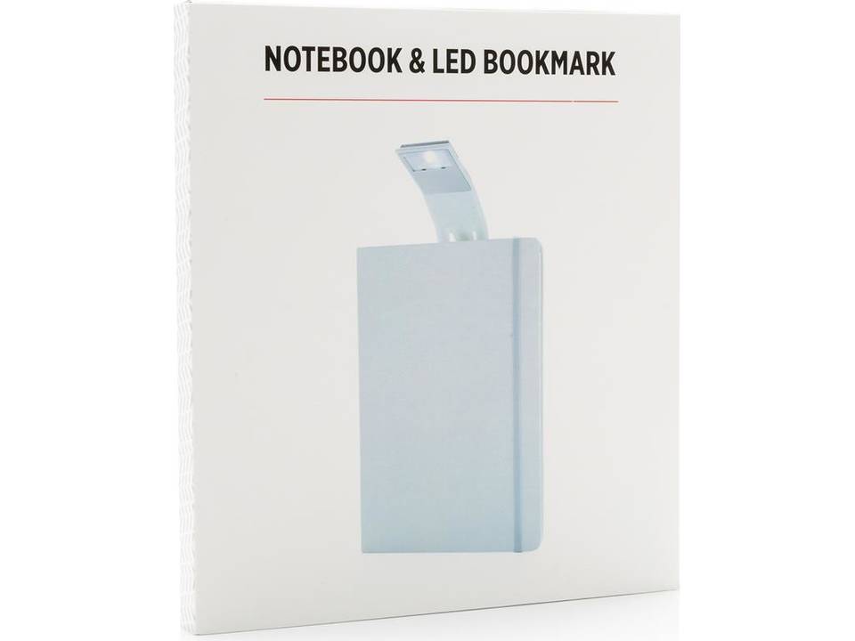 A5 notitieboek met LED leeslamp 15