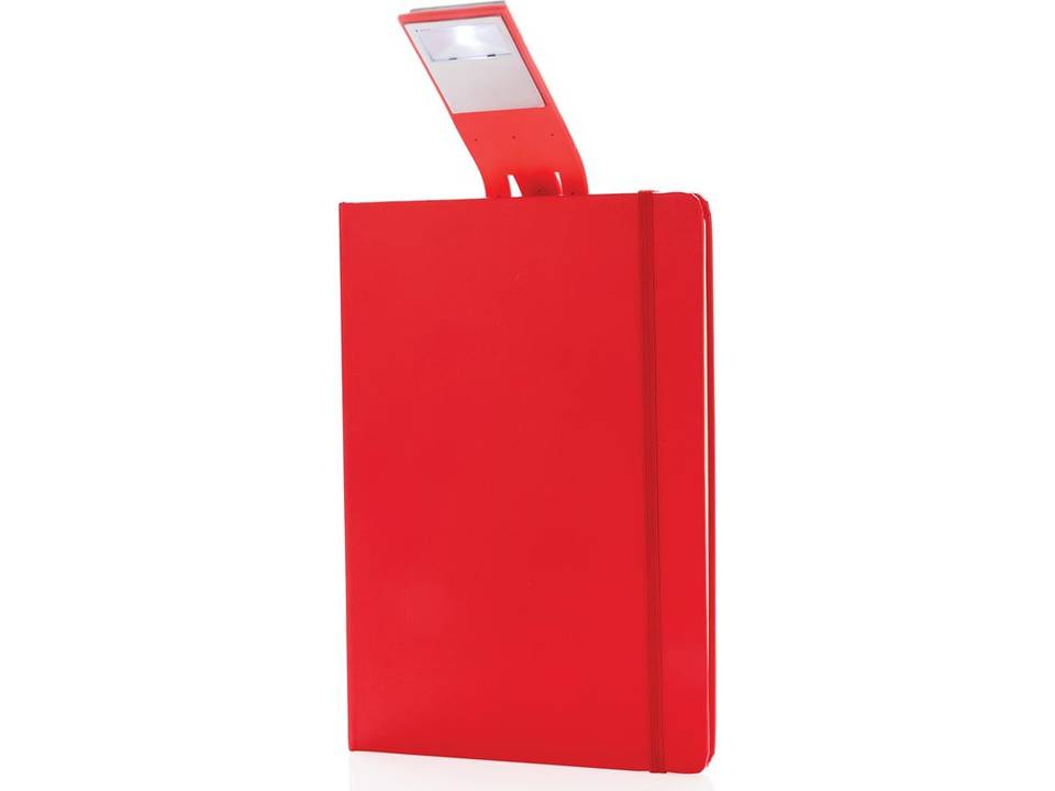A5 notitieboek met LED leeslamp 1