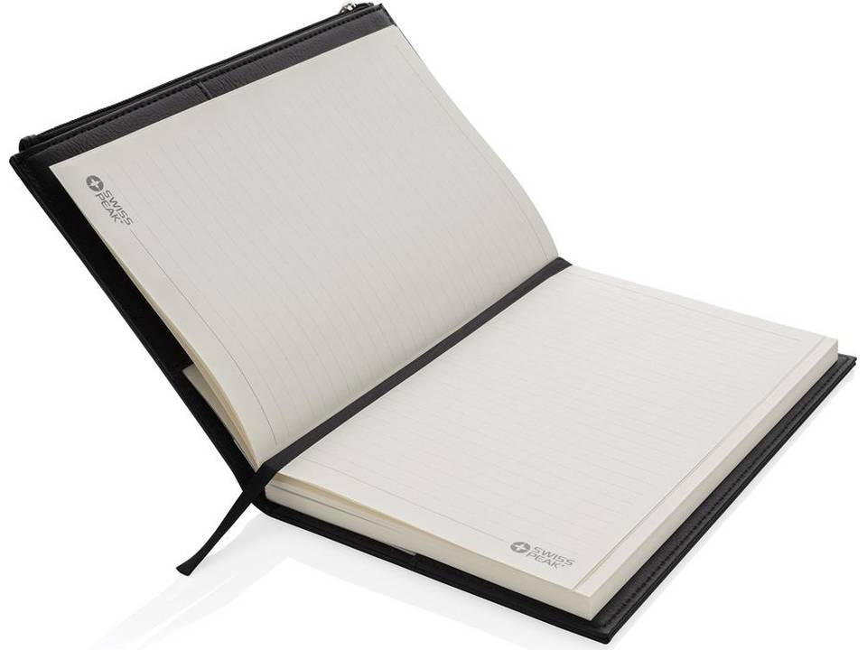 Swiss Peak A5 PU notitieboek met ritsvak 2