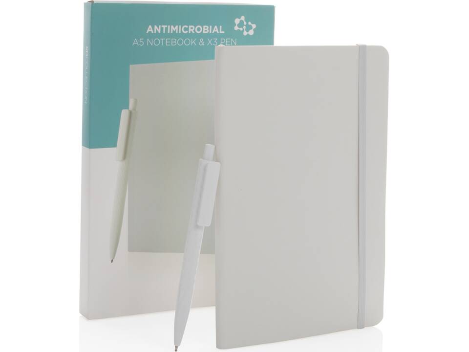 Antimicrobieel A5 notitieboek met pen set 8