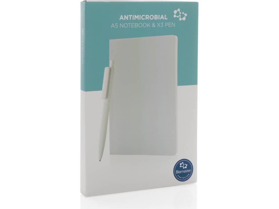 Antimicrobieel A5 notitieboek met pen set 9