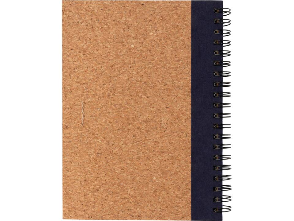 Kurk spiraal notitieboek met pen 18