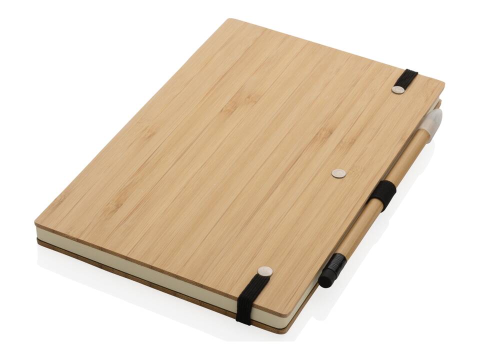 FSC® bamboe notitieboek en inifity potloodset 1