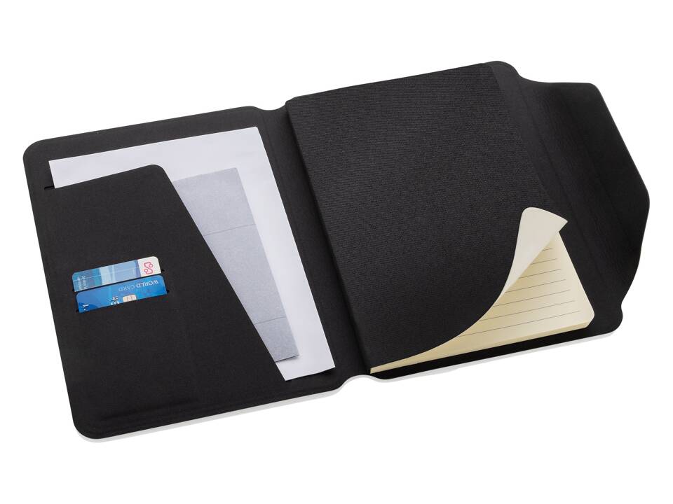 Teri AWARE™ RPET en walnoot A5-portfolio 2