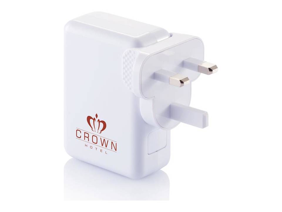 Reisstekker met 4 USB poorten 7