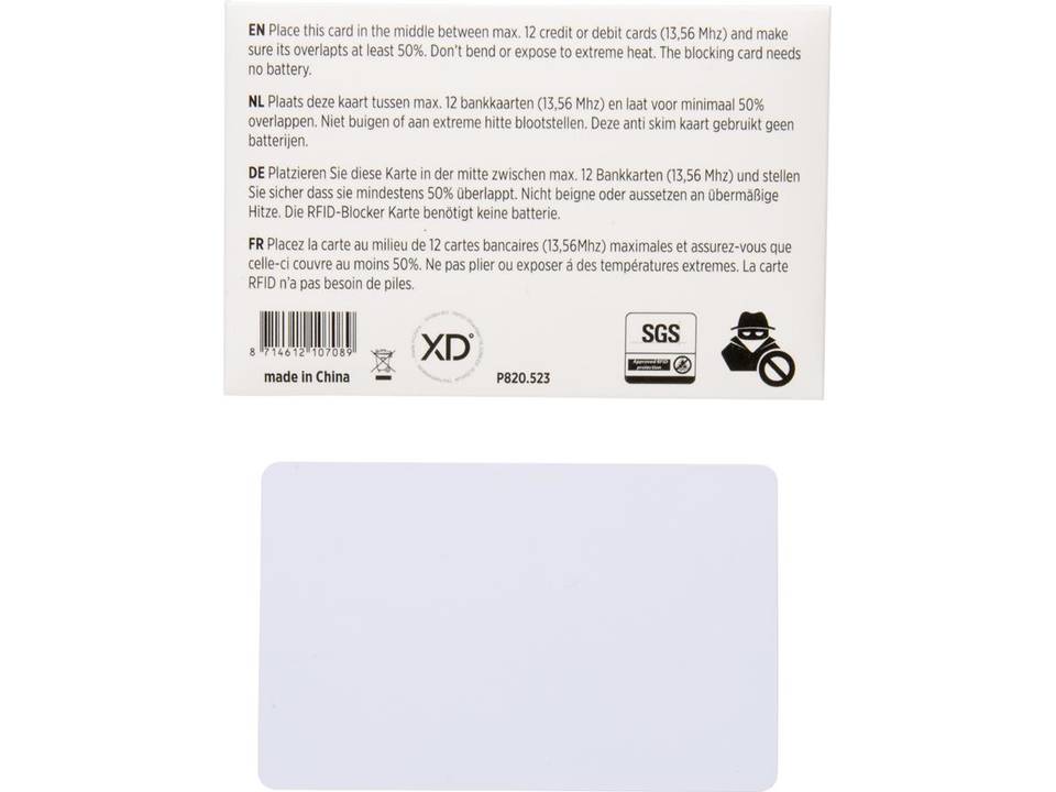 Anti skimming beschermkaart 5