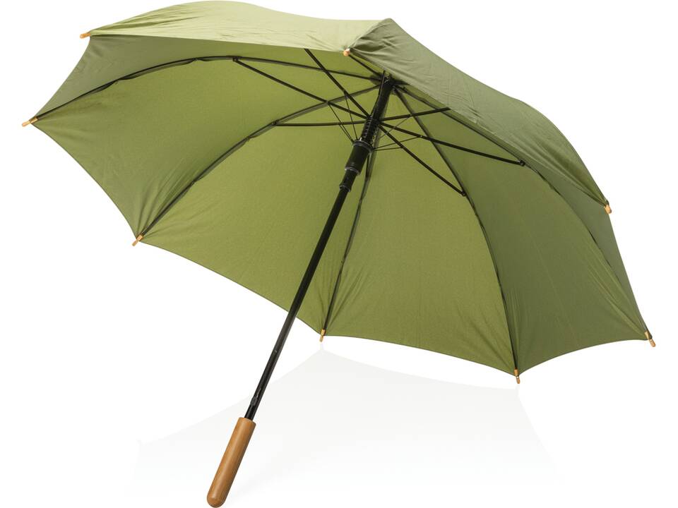 20.5" Impact AWARE™ RPET 190T pongee bamboe miniparaplu 3