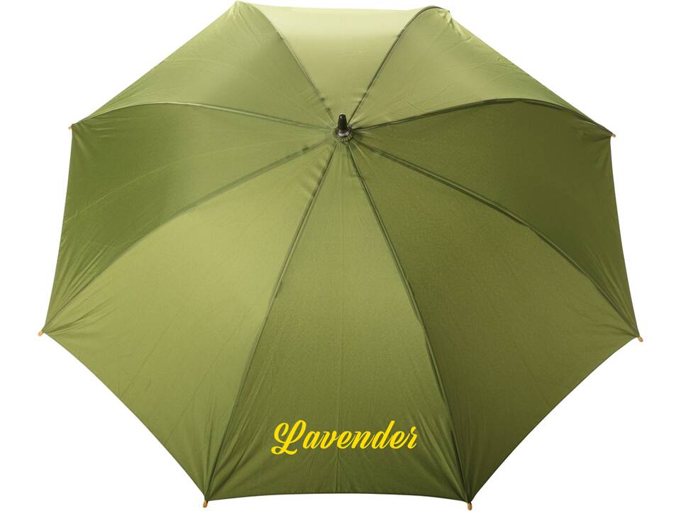 20.5" Impact AWARE™ RPET 190T pongee bamboe miniparaplu 6