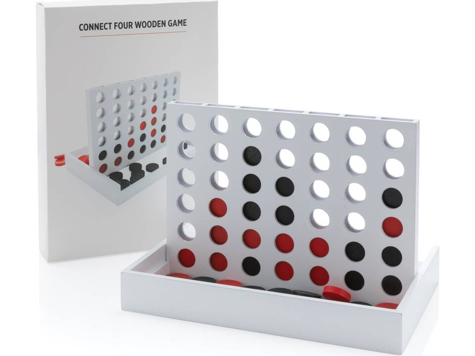 Vier op een rij houten spel 8
