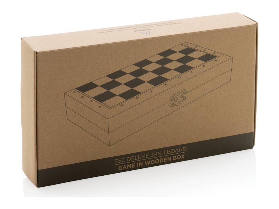 FSC® Deluxe 3-in-1 bordspel in doos 13