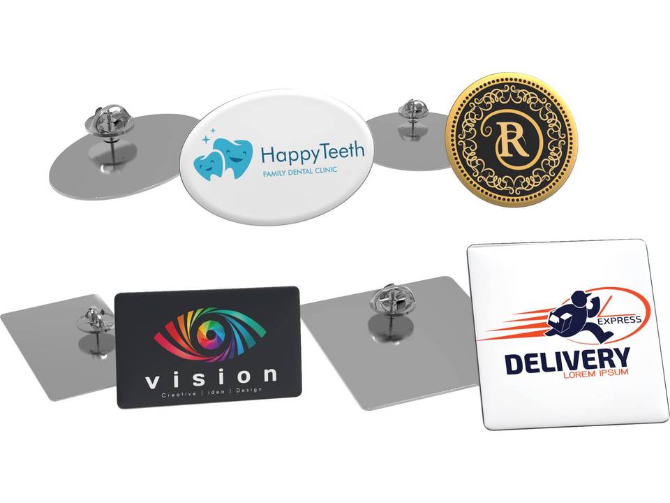 Pin Slim vierkant - 30x30mm 1