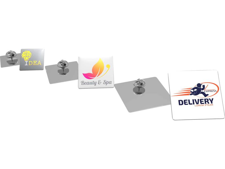 Pin Slim vierkant - 30x30mm 2