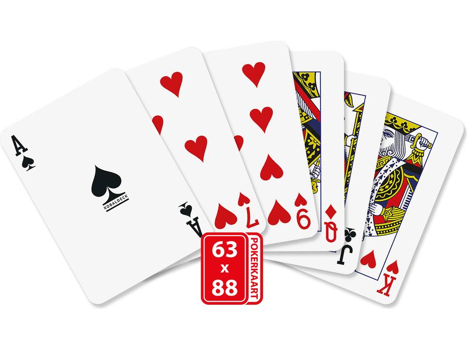 Pokerkaarten in doosje