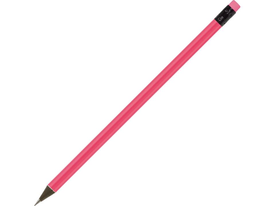 Potlood Fluor met gom bedrukken