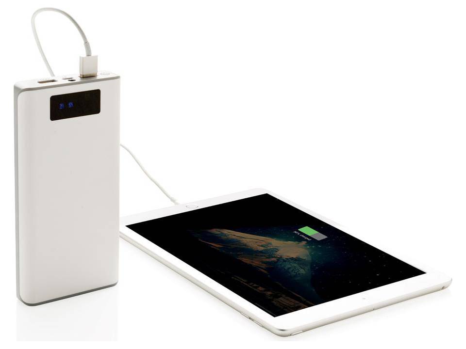 Powerbank met display en 2 USB poorten - 20